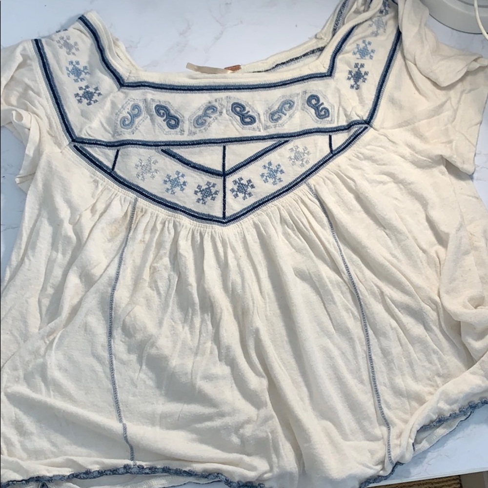 flowy free people tee